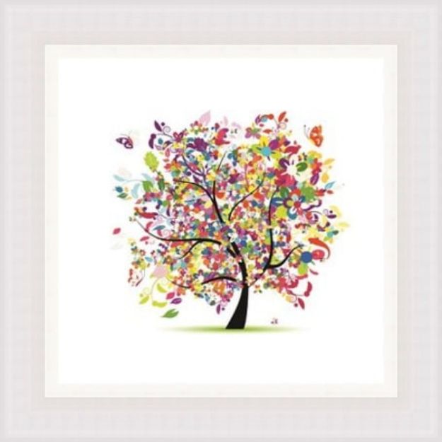 Picture of Colourful Butterfly Tree Wall Art