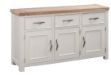 Picture of Stow Painted 3 Door 3 Drawer Sideboard (White)