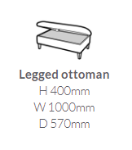 Picture of Ella Legged Ottoman 