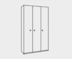 Picture of Kate 3 Door Wardrobe