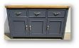 Picture of Stow Painted 3 Door 3 Drawer Sideboard (Blue)