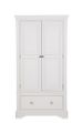 Picture of Mabel 2 Door 1 Drawer Wardrobe (White)