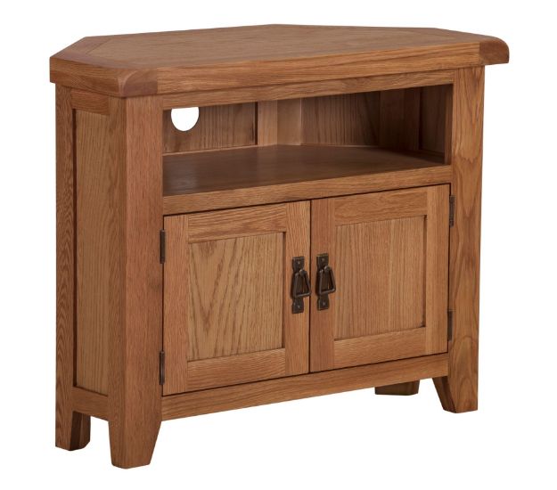 Picture of Paris Oak Corner TV Unit