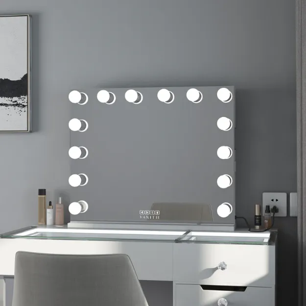 Picture of Hollywood Vanity Mirror with 14 Bulbs