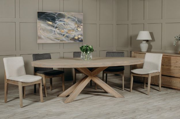 Picture of Falun 235cm Oval Table + 6 Chairs 