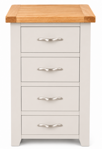 Picture of Paris Painted 4 Drawer Tallboy 