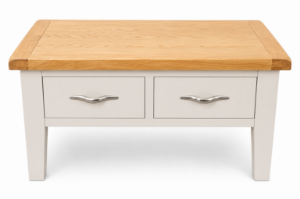 Picture of Paris Painted Coffee table with Drawers 