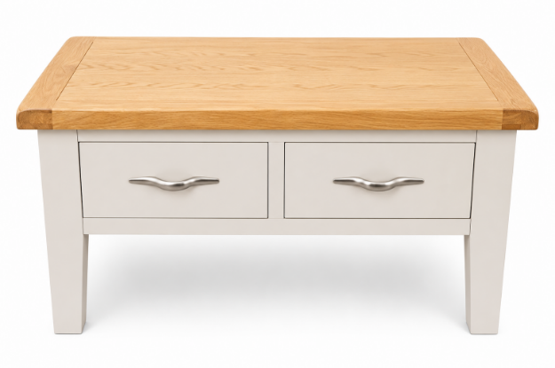 Picture of Paris Painted Coffee table with Drawers 
