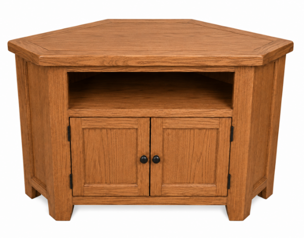 Picture of Paris oak large corner tv unit 