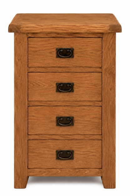 Picture of Paris Oak 4 Drawer Tallboy 