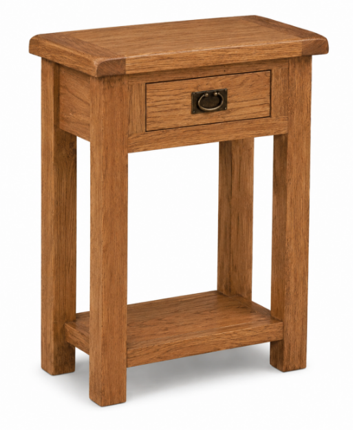 Picture of Paris Oak Telephone Table With 1 Drawer
