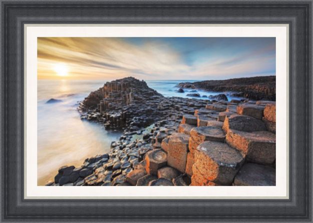 Picture of Sunset at Giants Causeway