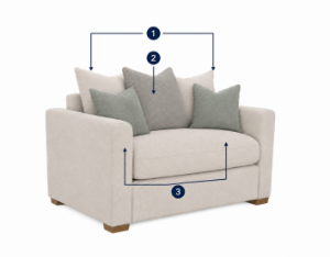 Picture of Montana Love Chair -Pillowback 