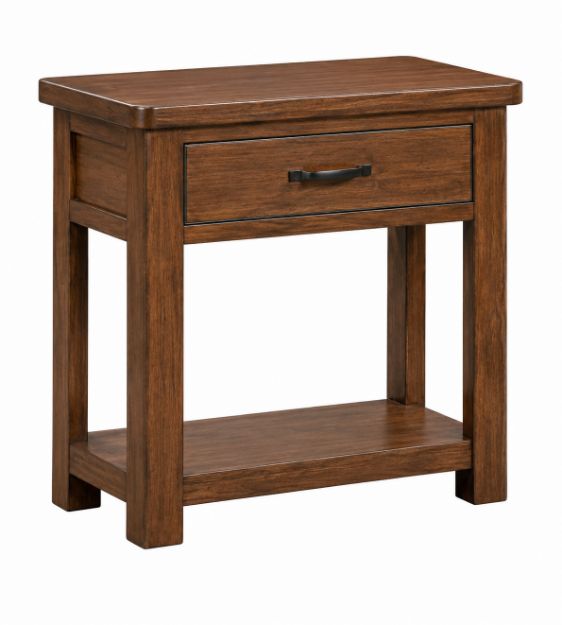 Picture of Roma Walnut 1 Drawer Console Table 
