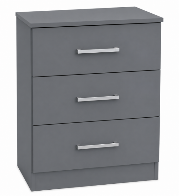 Picture of Miami 3 Drawer Midi Chest 