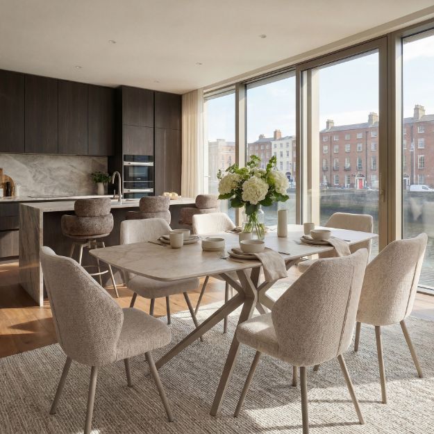 Picture of Vista 180cm Dining Table with 6 Burnell Chairs  
