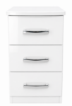 Picture of Miami- 3 Drawer Bedside Chest