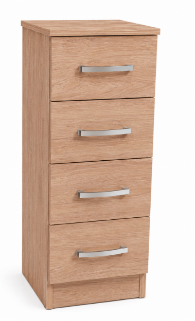 Picture of Miami- 4 Drawer Bedside Chest 