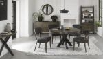 Picture of Ellipse Fumed Oak 4 Seater Round Table